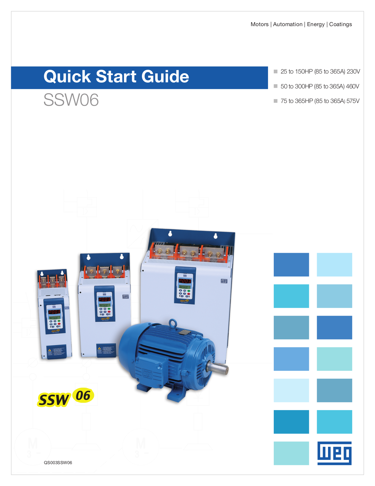 WEG Electric SSW06 Quick Start Guide