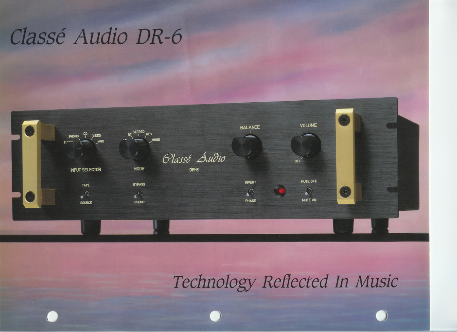 Classe Audio DR-6 Brochure