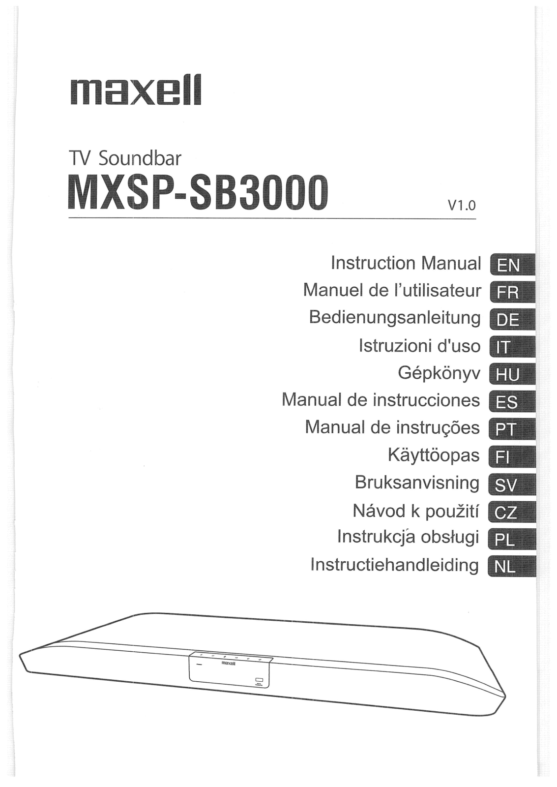 Maxell MXSP-SB3000 User guide