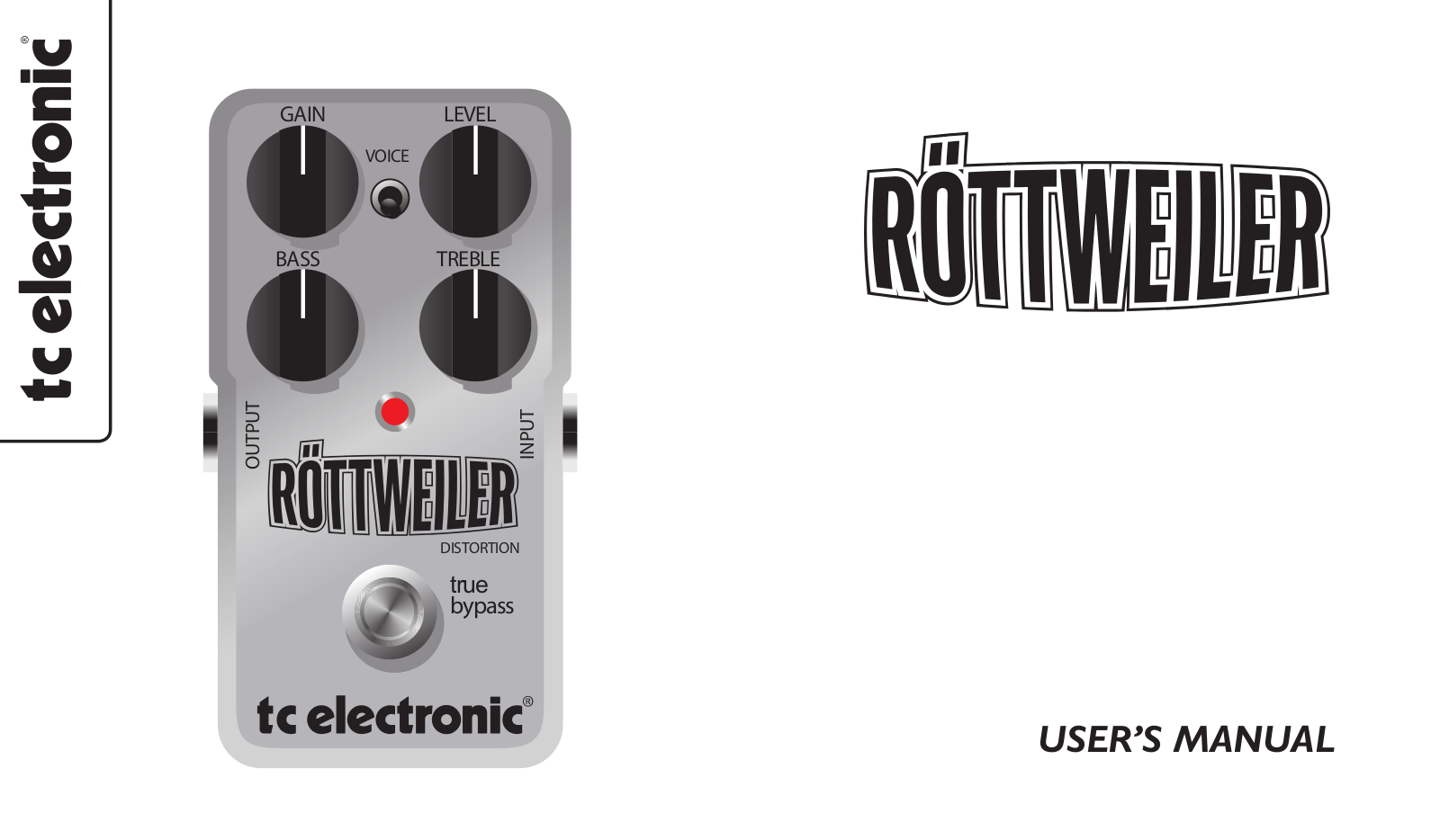 TC Electronic Röttweiler Distortion User Manual