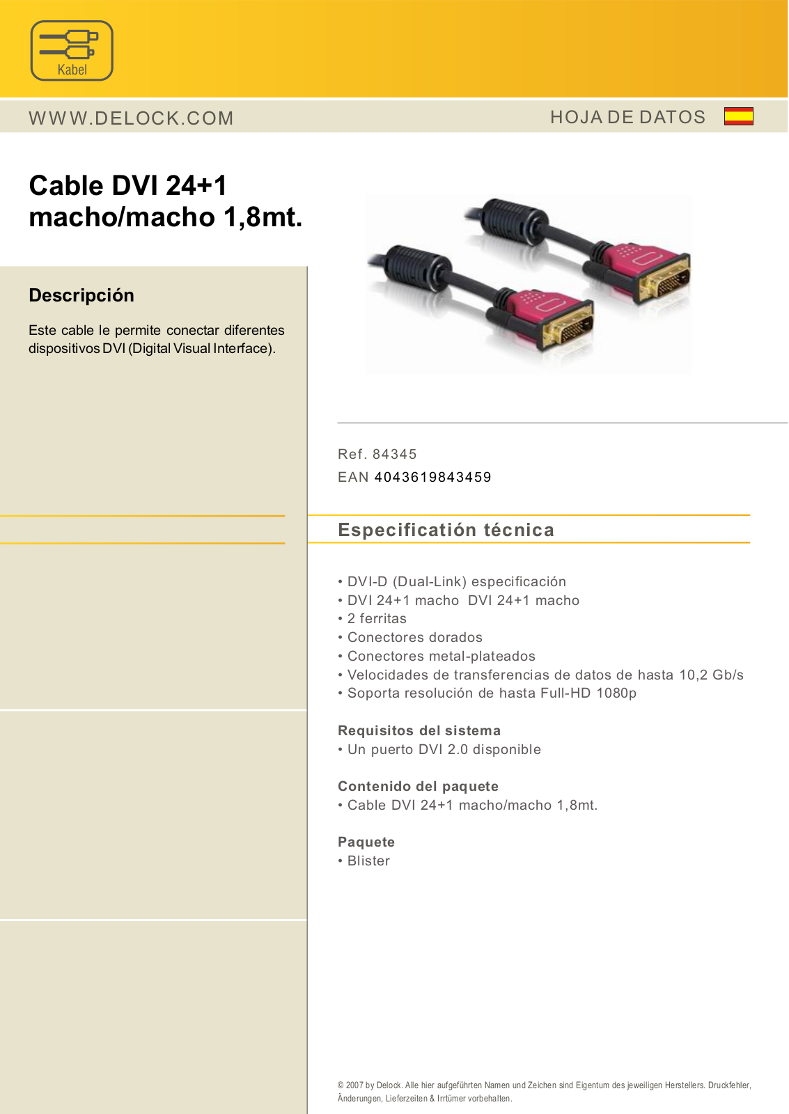 DeLOCK 84345 User Manual