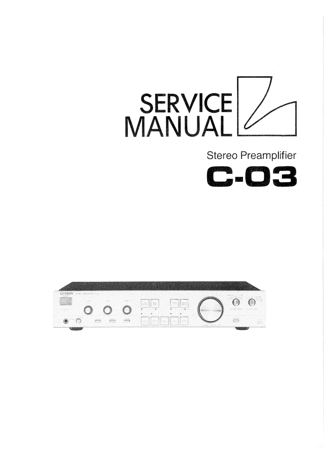 Luxman C-03 Service manual