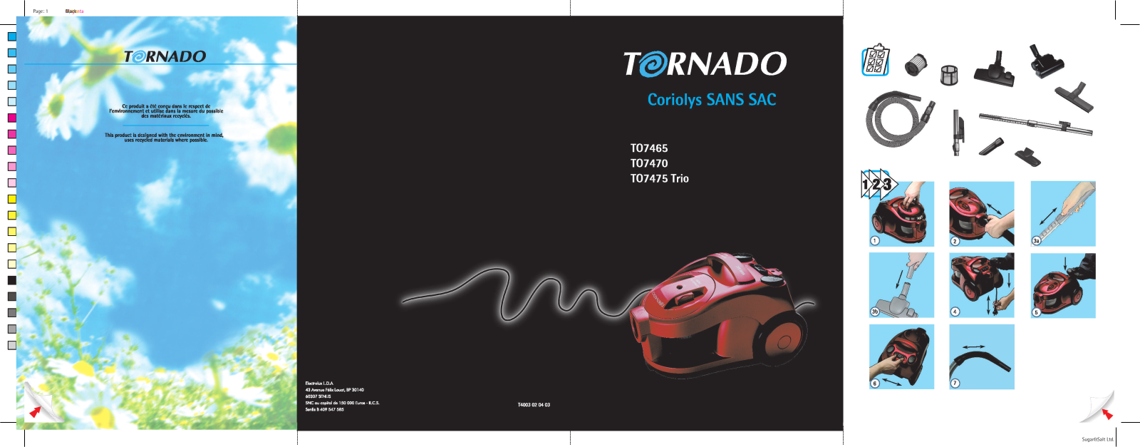 Tornado TO7465, TO7475 User Manual