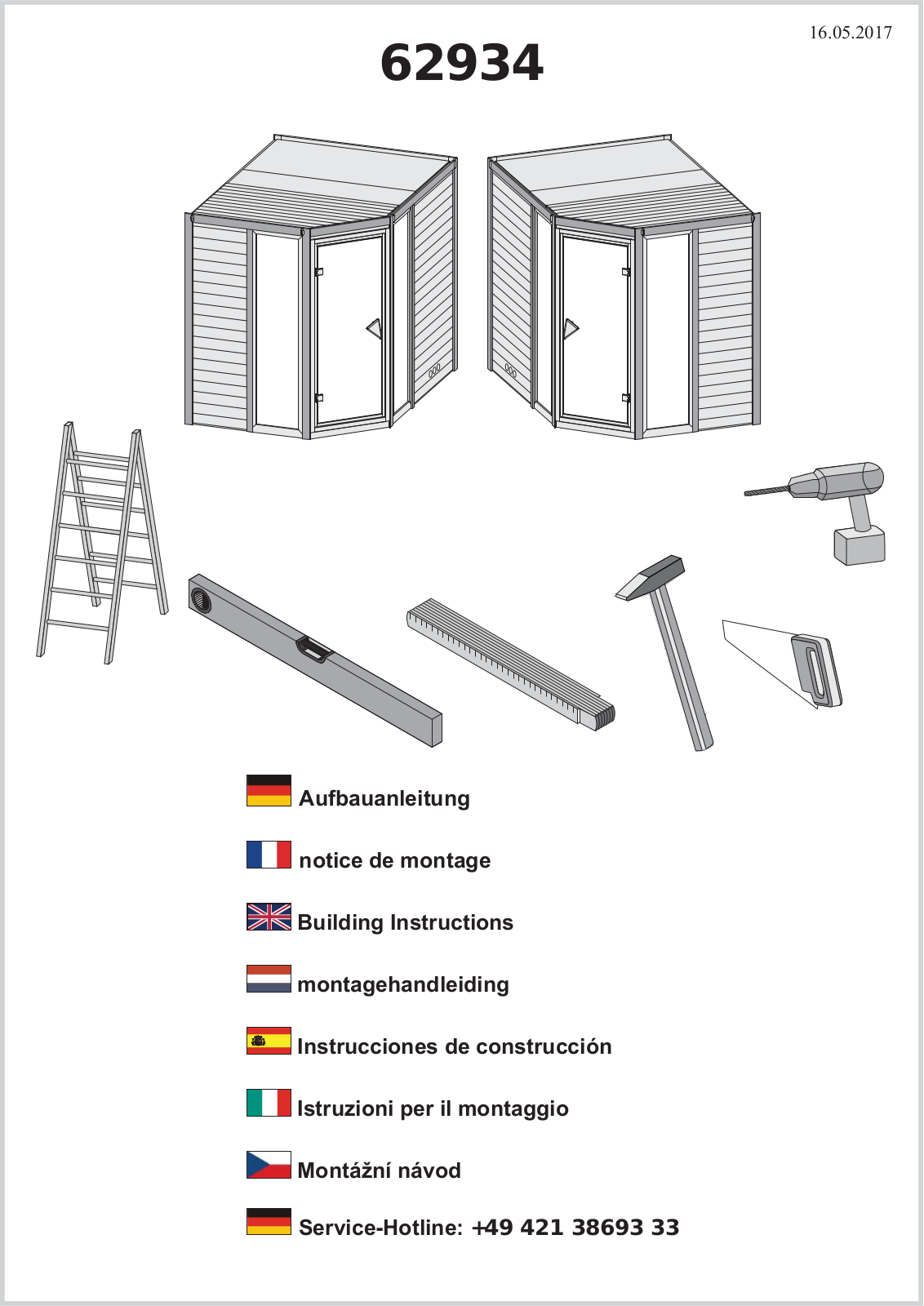 Karibu 62934 Assembly instructions