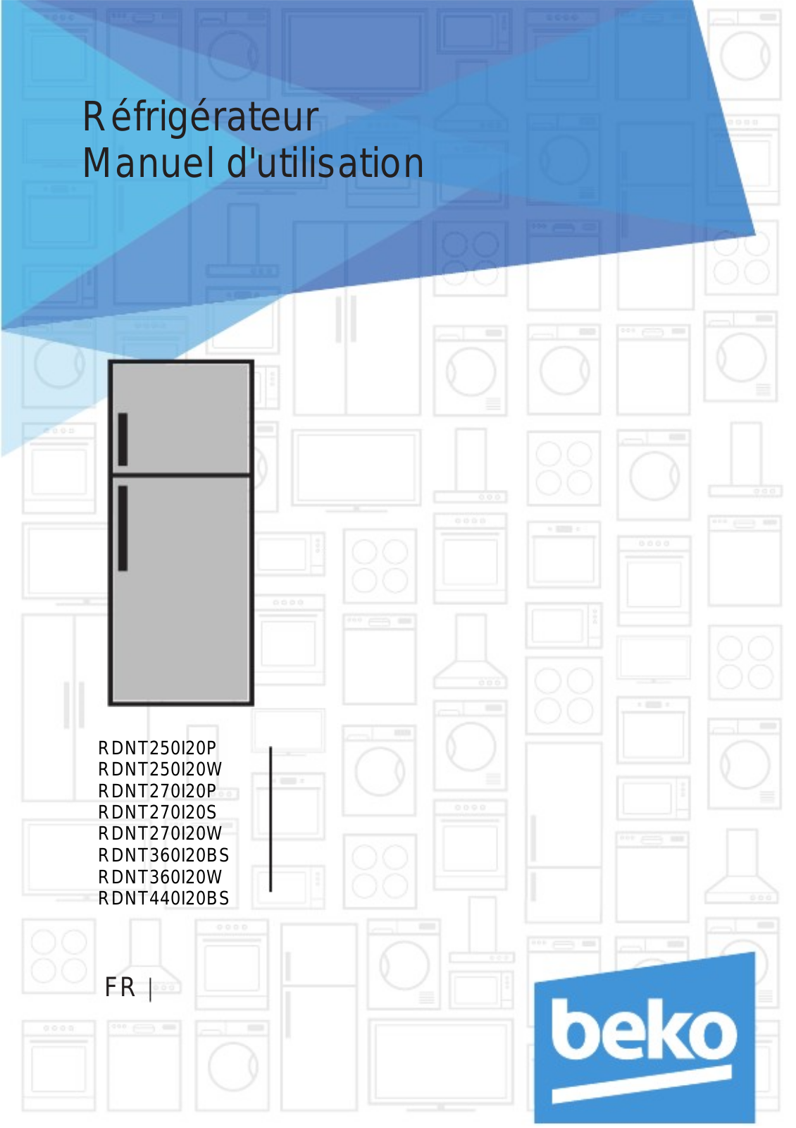Beko RDNT250I20W, RDNT270I20P, RDNT270I20S, RDNT360I20BS, RDNT360I20W User manual