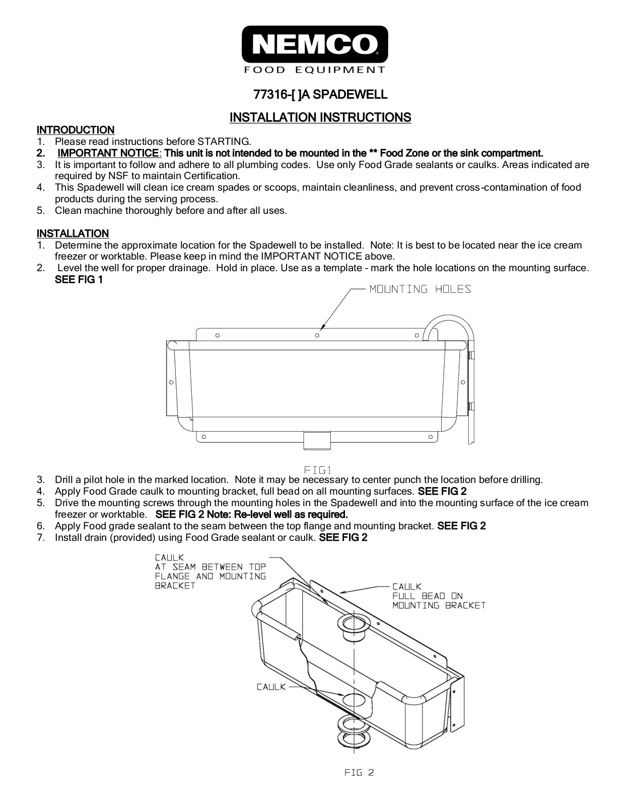 Nemco 773167A, 7731613A, 7731610A, 7731619 User Manual - ManualMachine.com