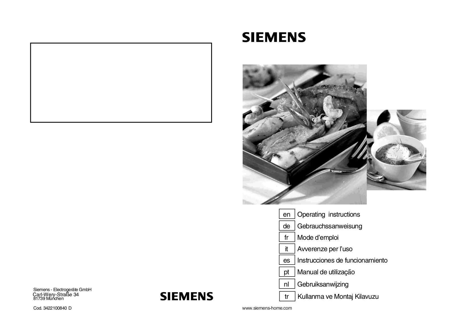 SIEMENS EC617501E User Manual