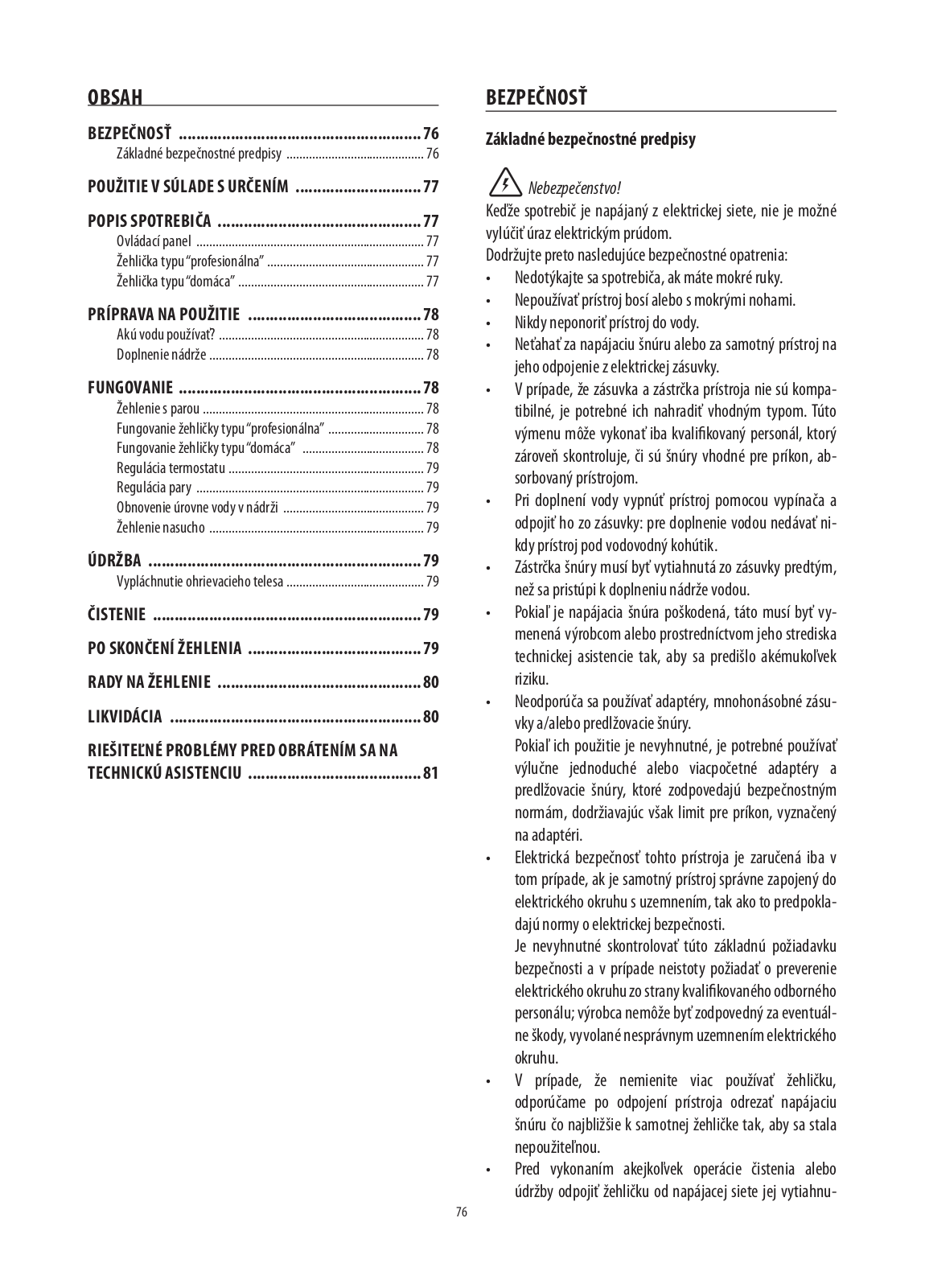 Delonghi VVX 1840G, PRO 1840X Instructions Manual