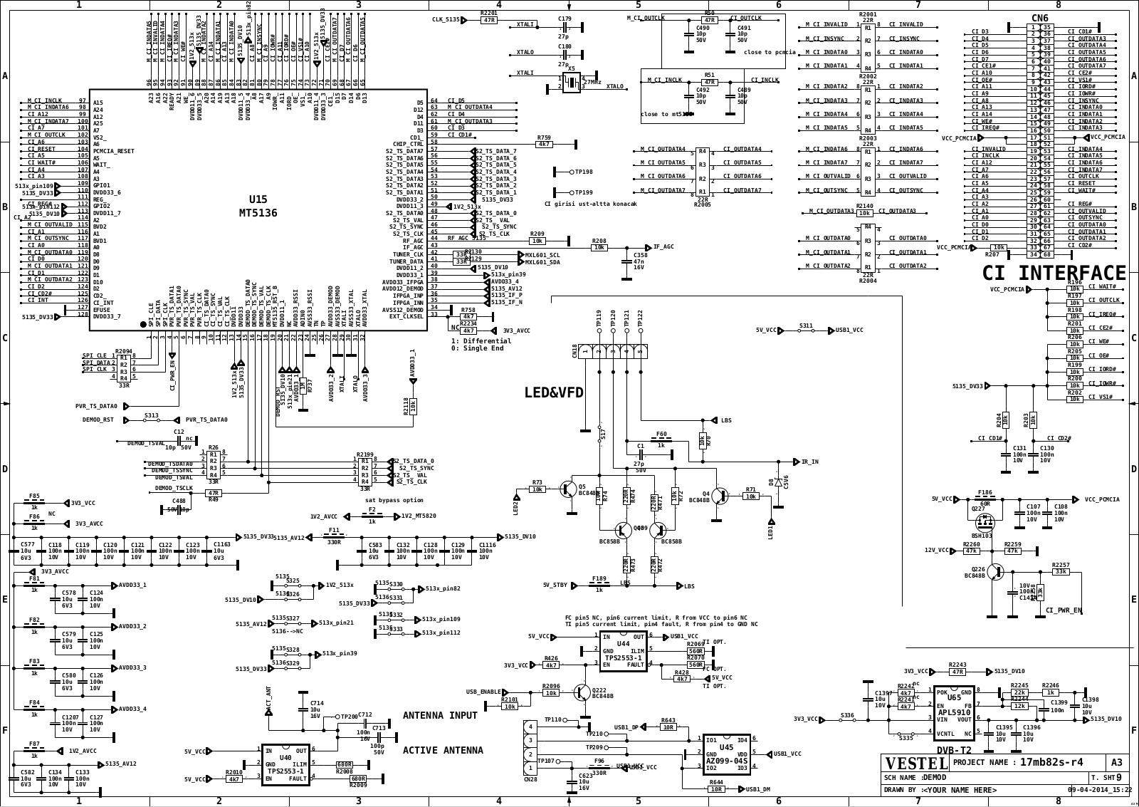 Vestel 17MB82S-R4 Schematic