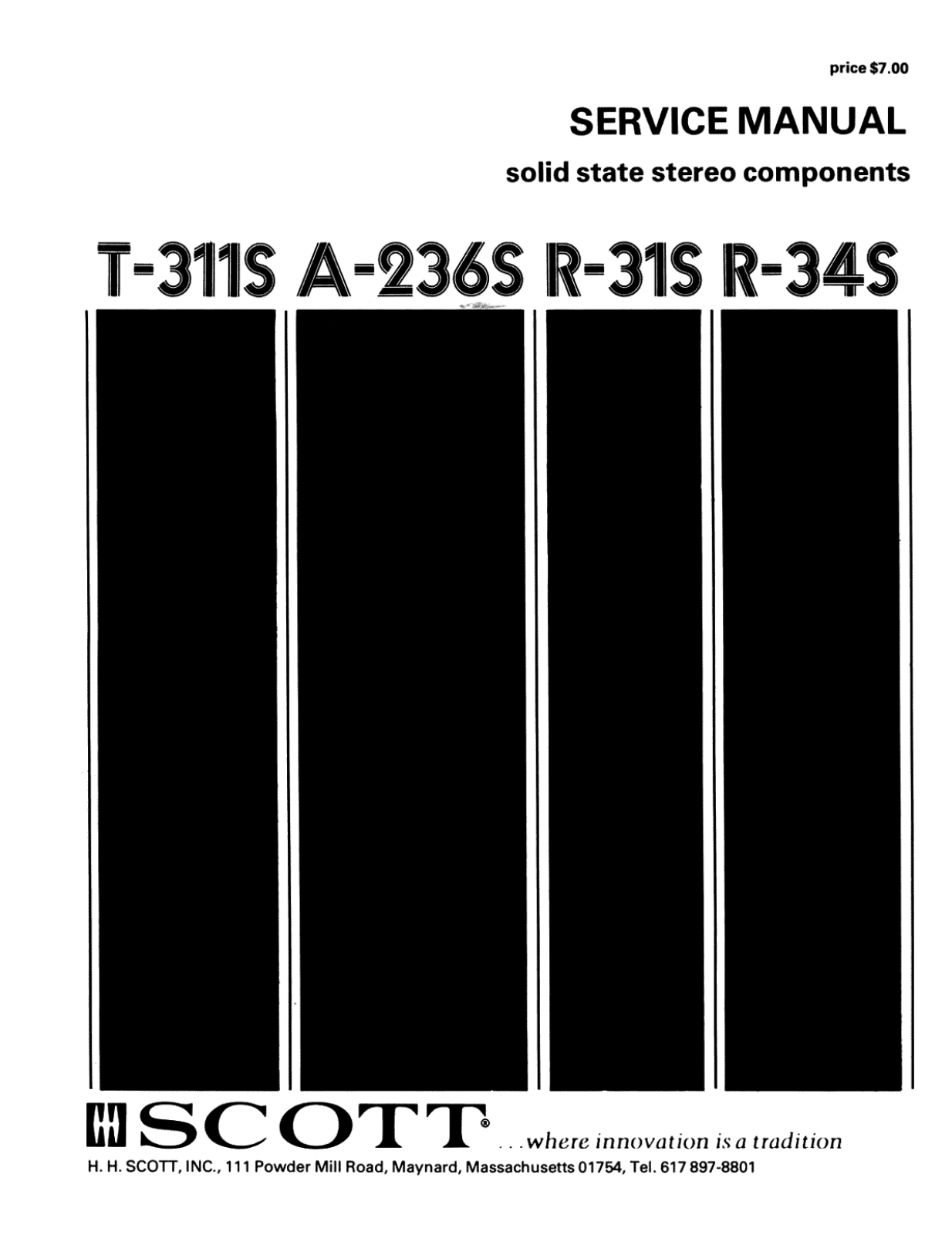 H.H. Scott R-34-S Service manual