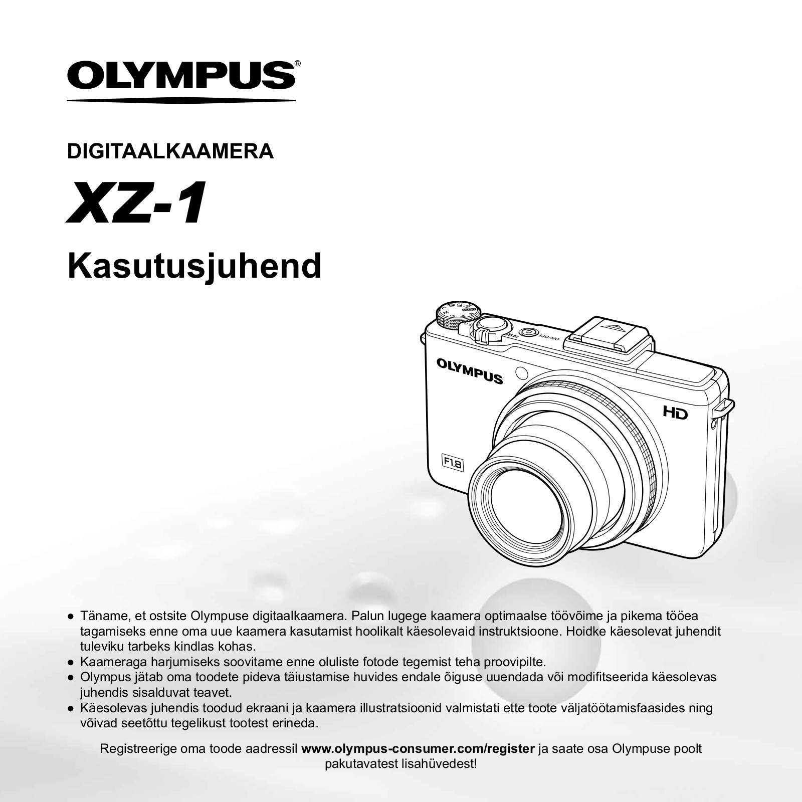 OLYMPUS XZ-1 User Manual