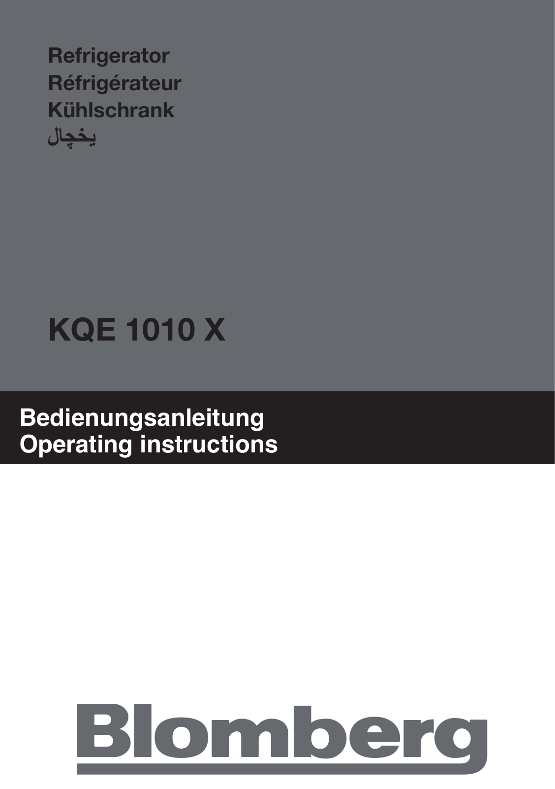 Blomberg GVS 9480 XB20 User Manual