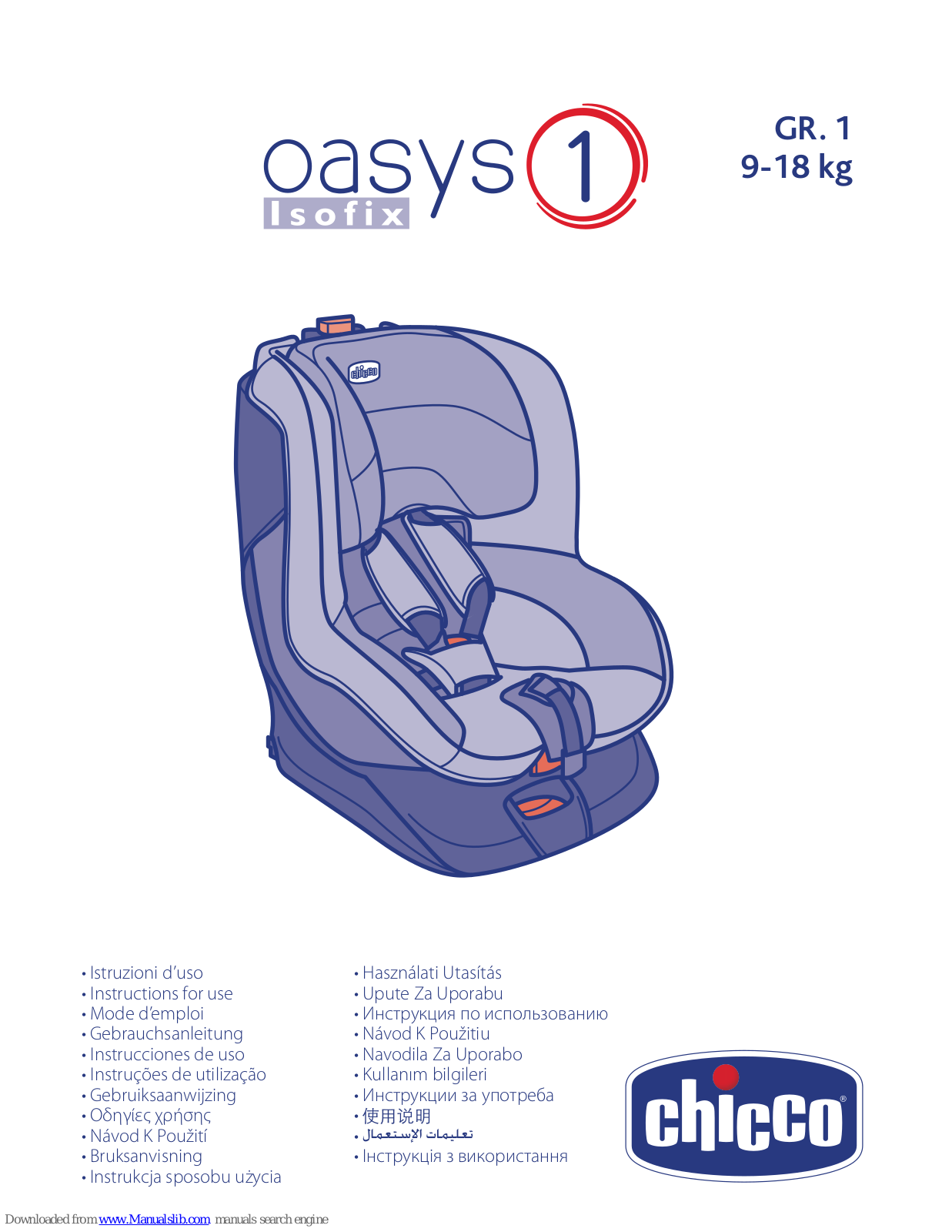 Chicco OASYS EVO ISOFIX User Manual