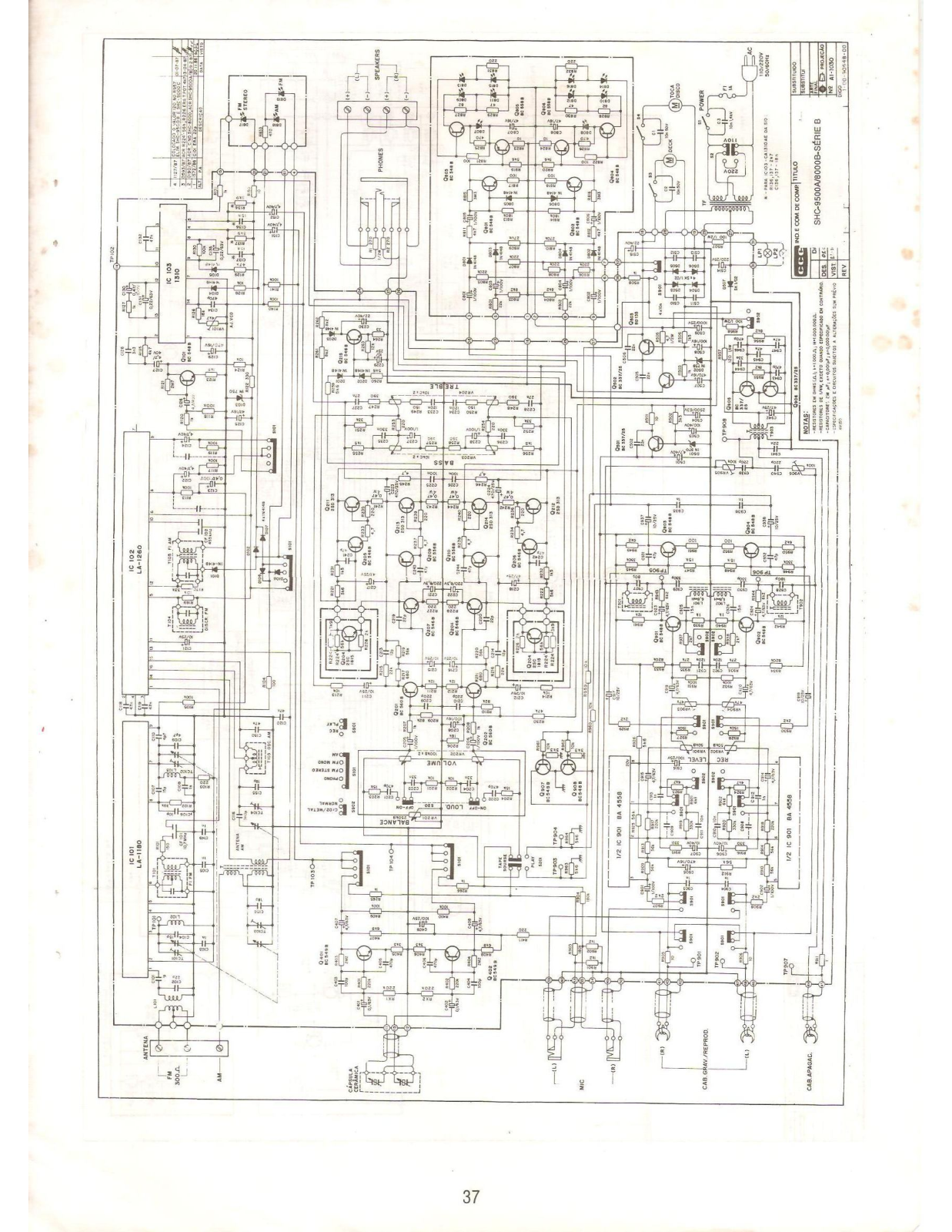 CCE SHC8000AB, SHC9500AB Schematic