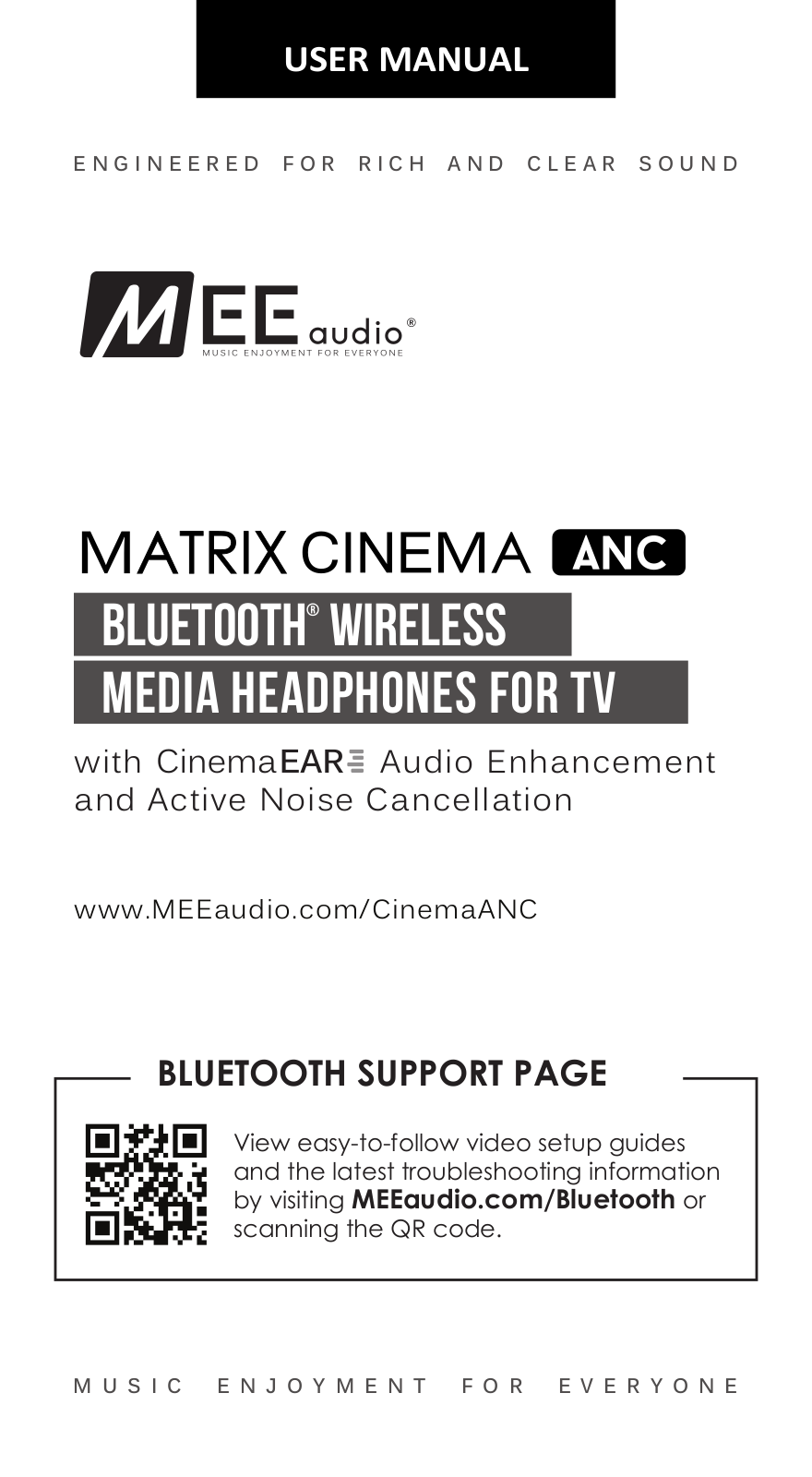 mee audio CINEMA ANC User Manual