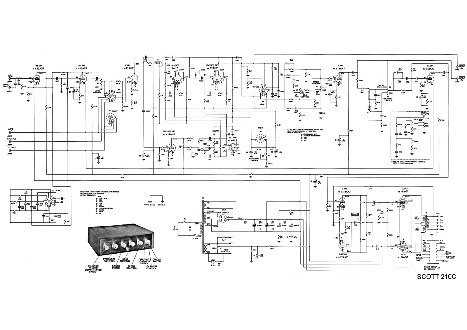 Scott 210C Schematic