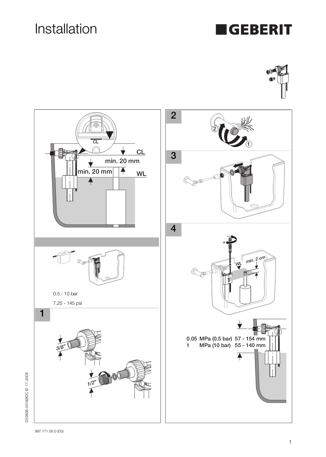 GEBERIT Impuls 330 User Manual