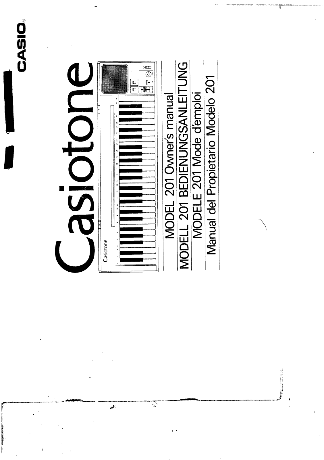 Casio Casiotone 201 User Manual