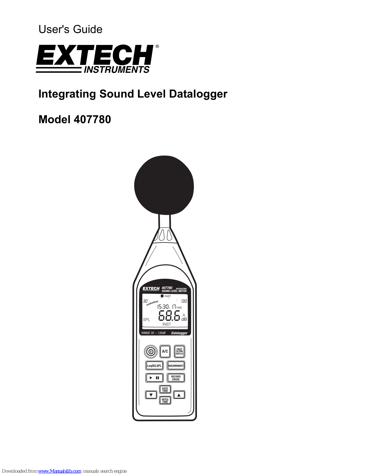 Extech Instruments 407780 User Manual - ManualMachine.com