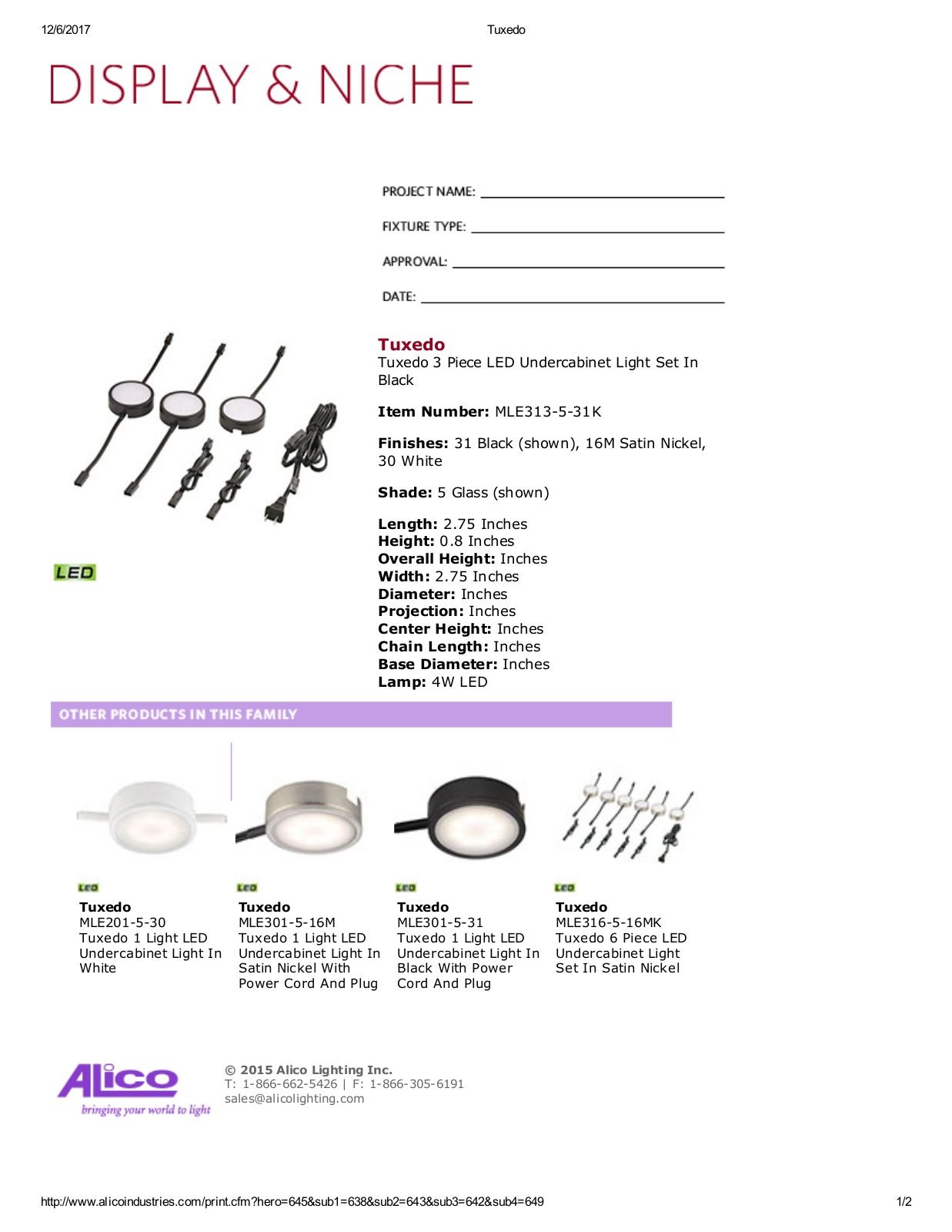 Alico LED2097 Specifications - ManualMachine.com