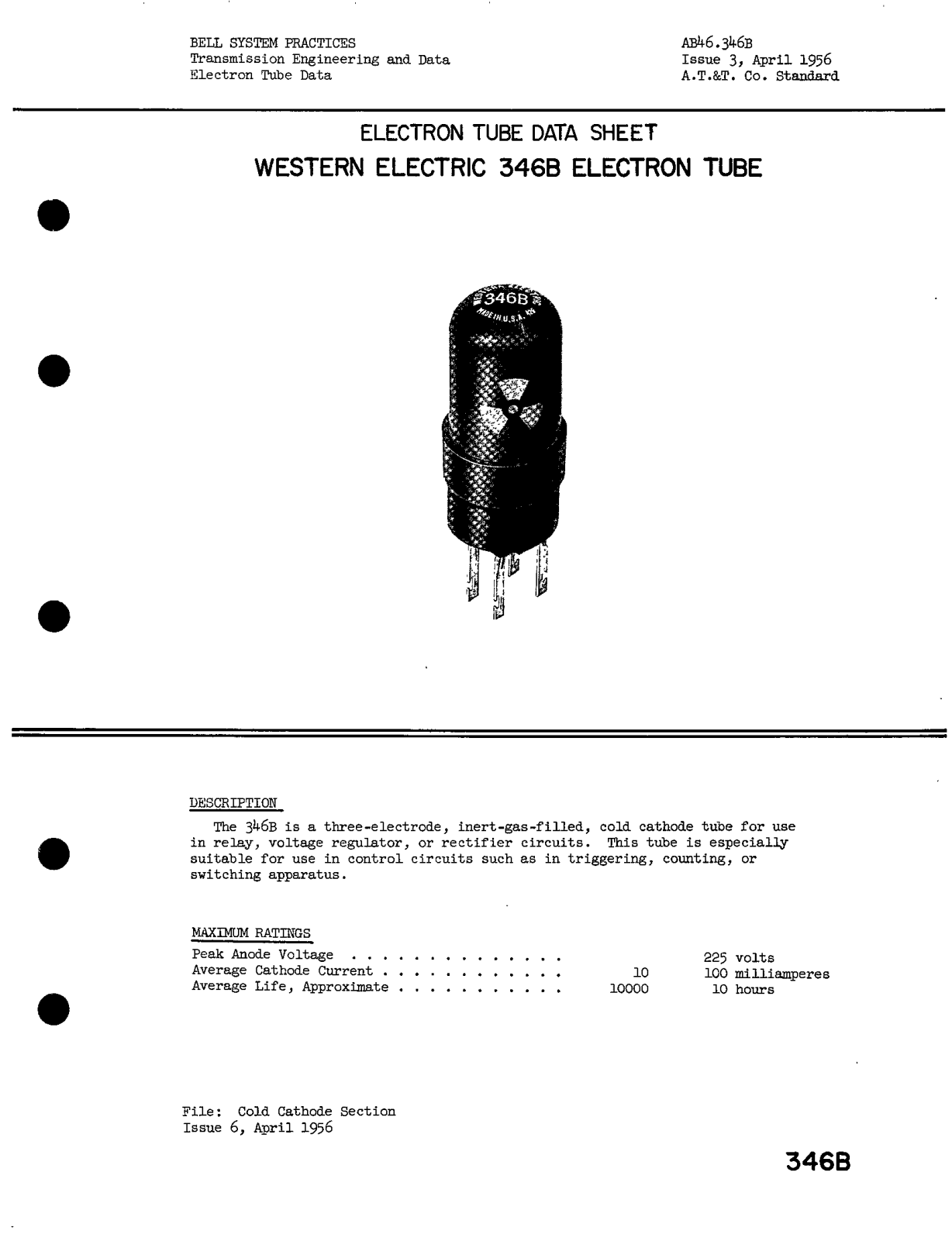 Western Electric 346-B Brochure