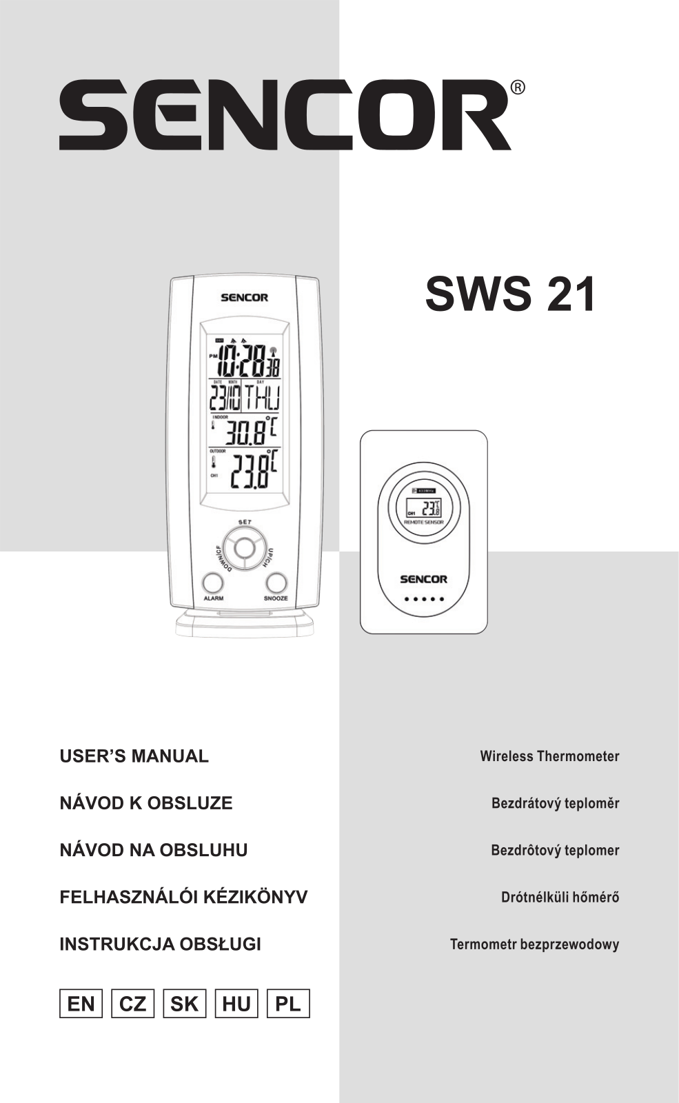 Sencor SWS 21 User Manual