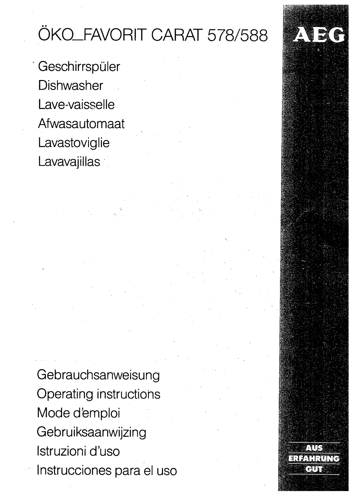 AEG FAV578WBF User Manual