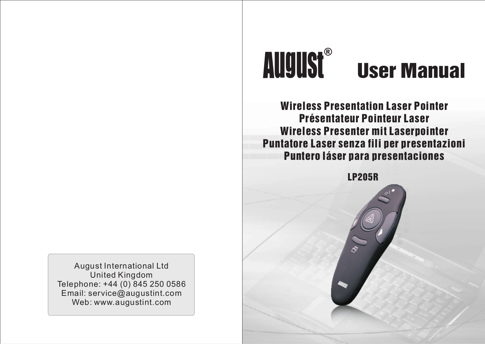 August LP205R User guide