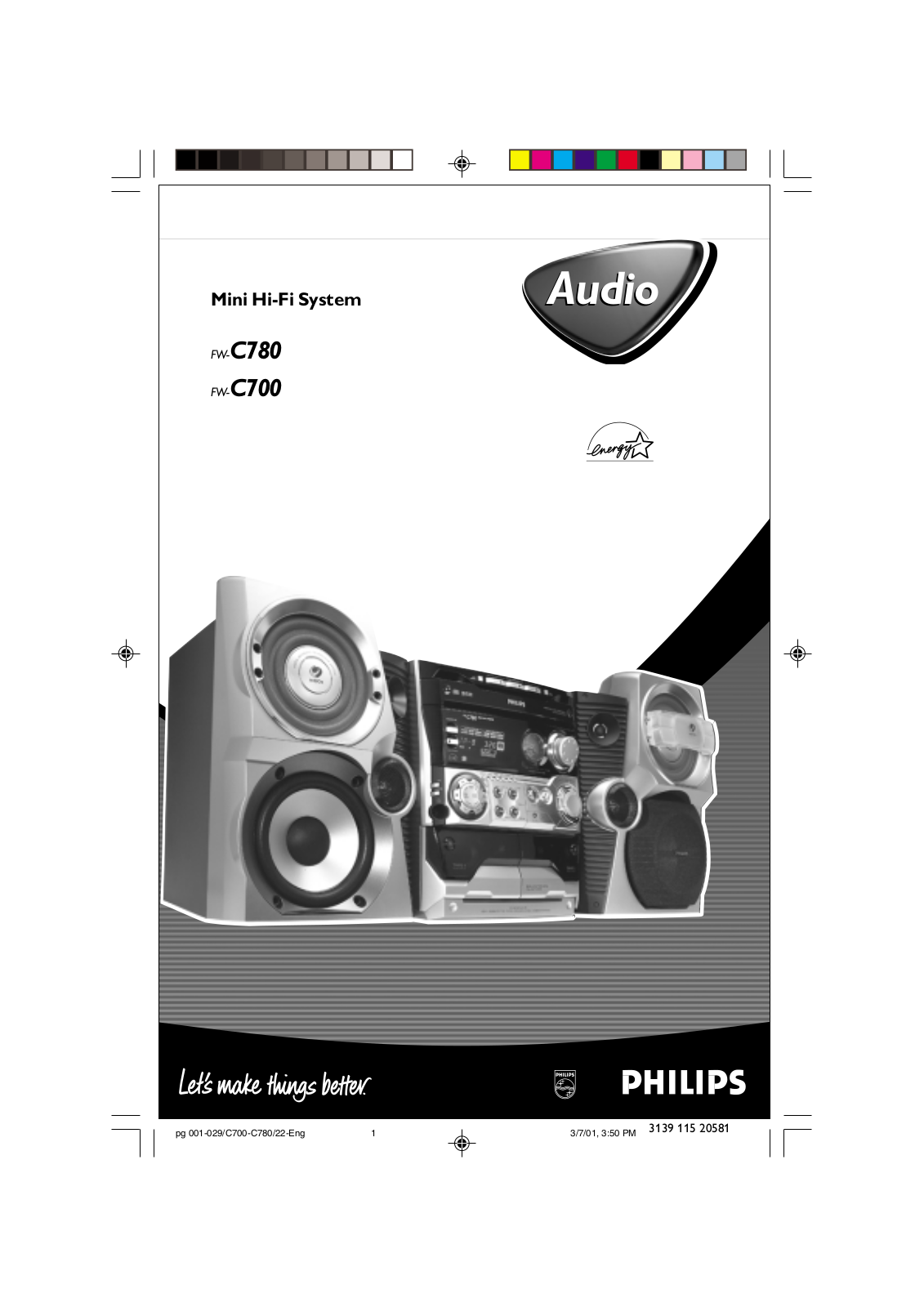 Philips FW-C780, FW-C700 User Manual