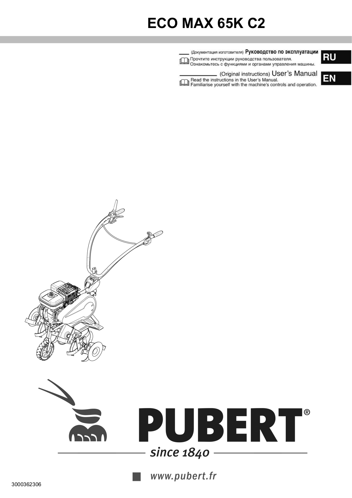 Pubert ECO MAX 65K C2 User manual