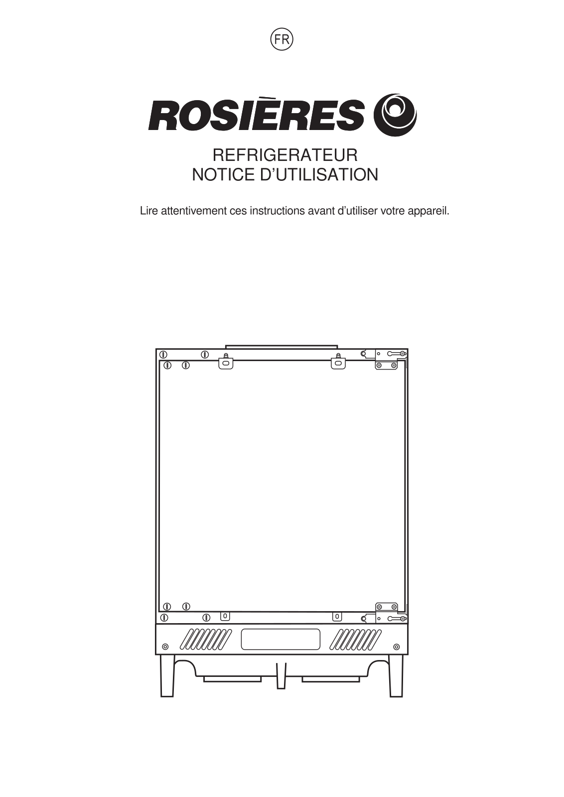 ROSIERES RBLP 230, RBLP170, RBP160 User Manual