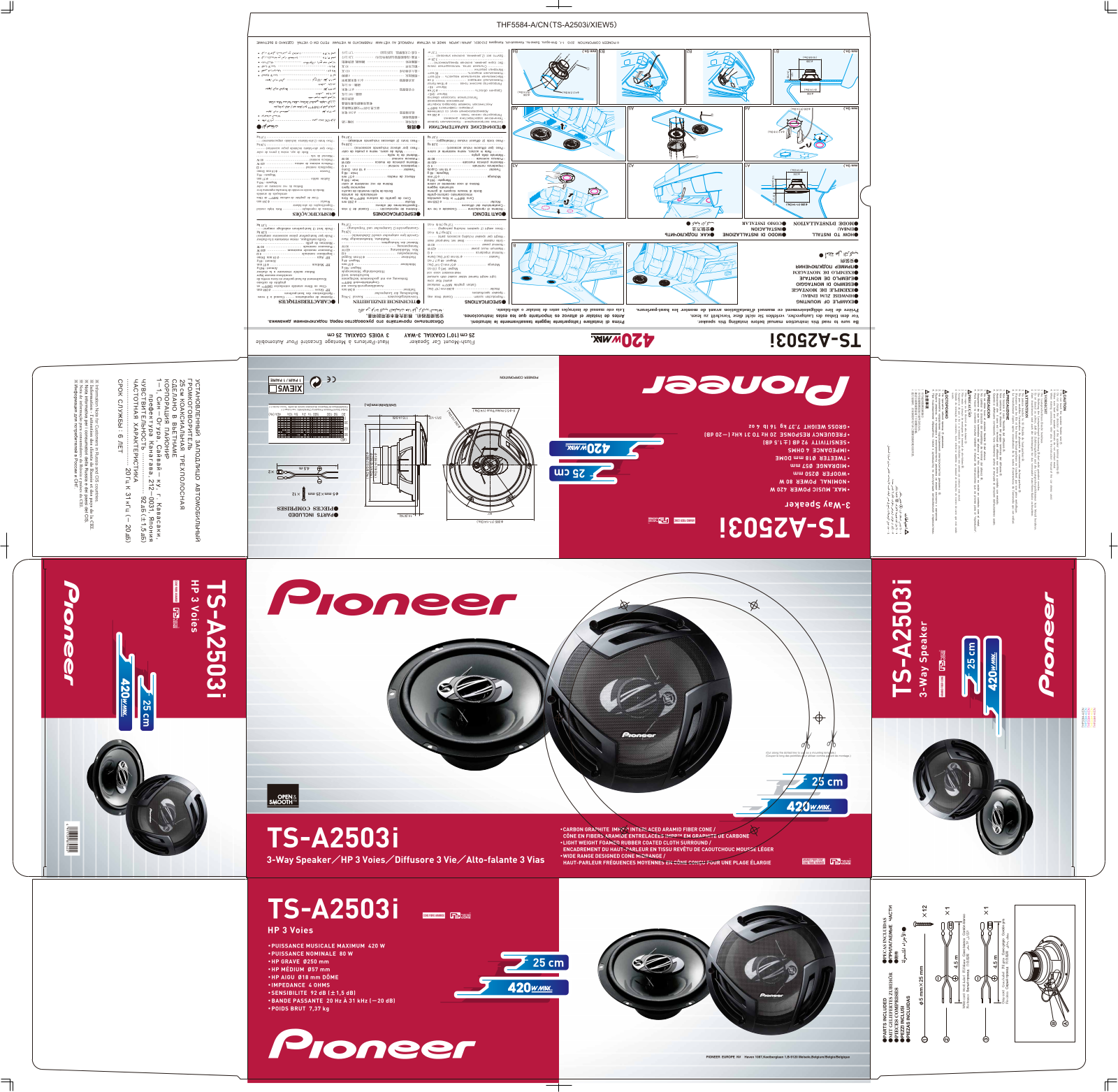 Pioneer TS-A2503I User Manual