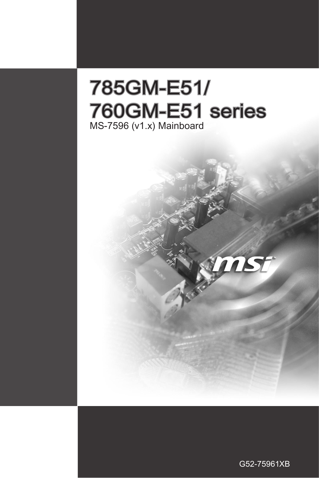 MSI 760GM-E51 User Manual