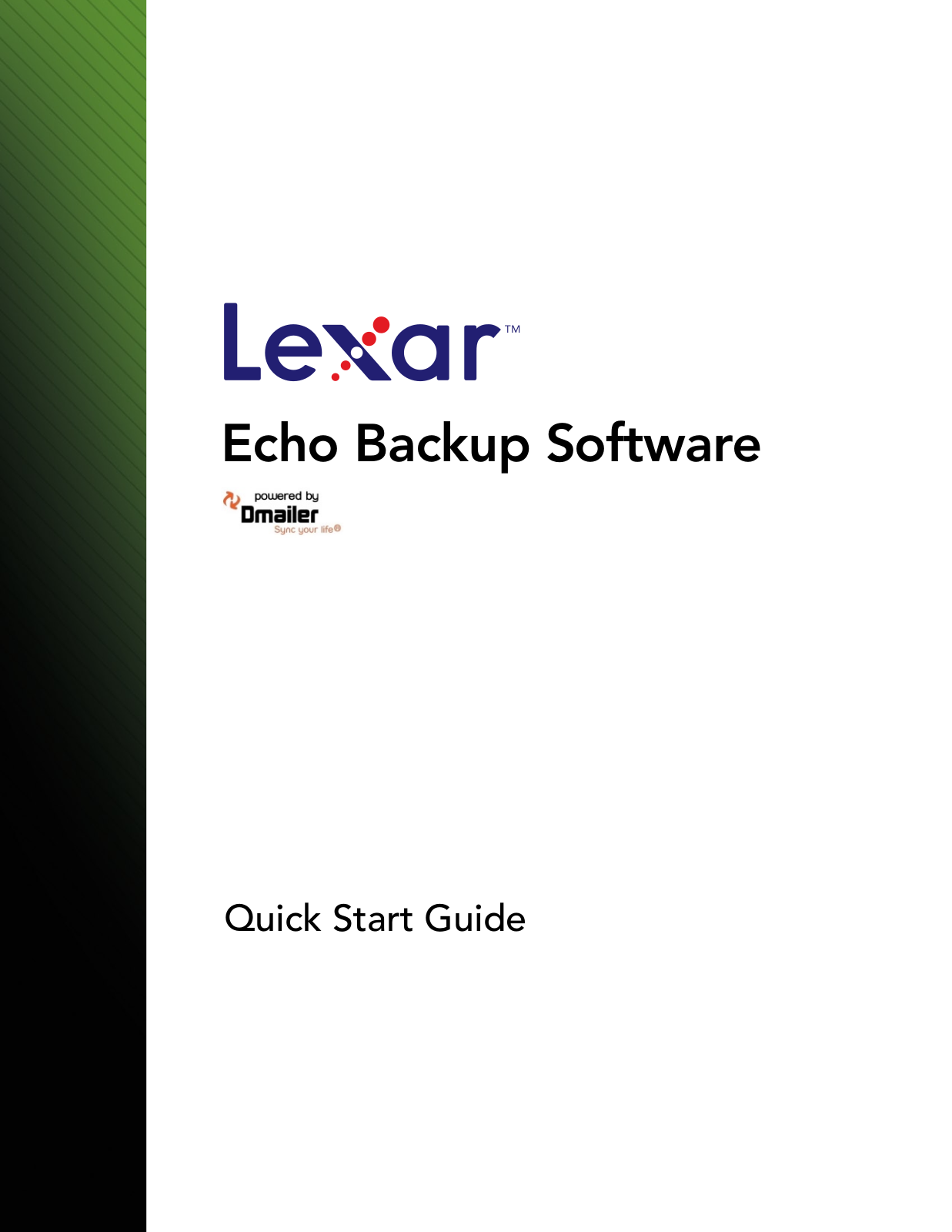 Lexar Echo ZE Backup User Manual