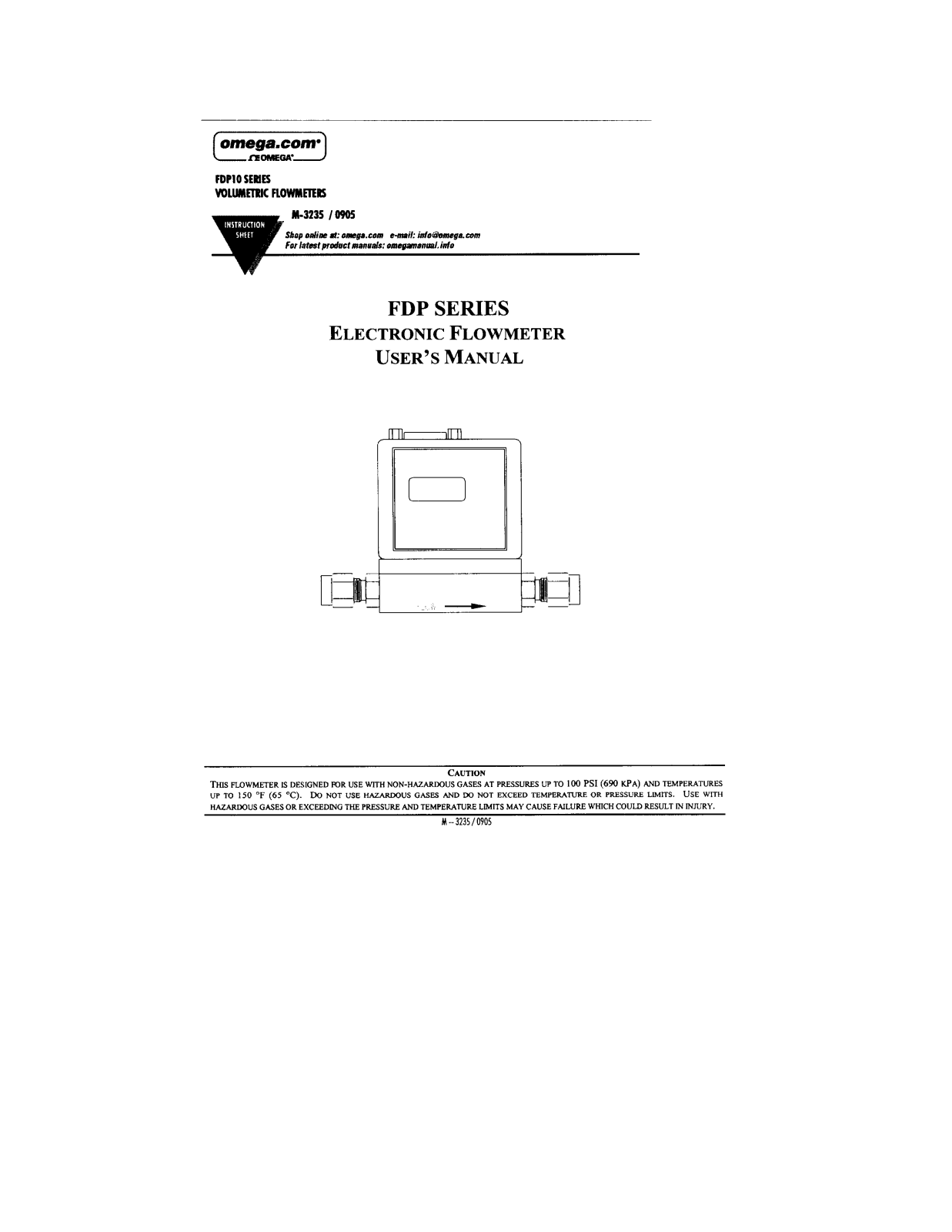 Omega Products FDP10 Installation  Manual