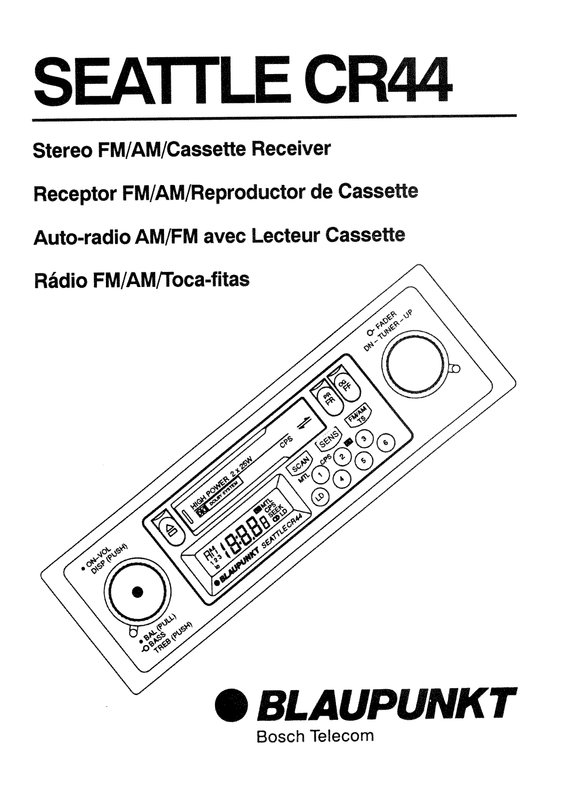 Blaupunkt CR44 User Manual