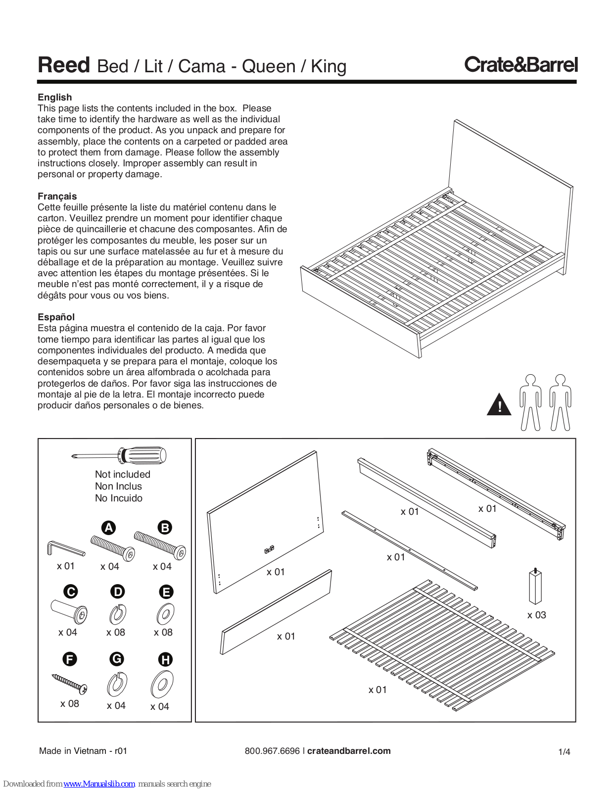 Crate&Barrel Reed User Manual