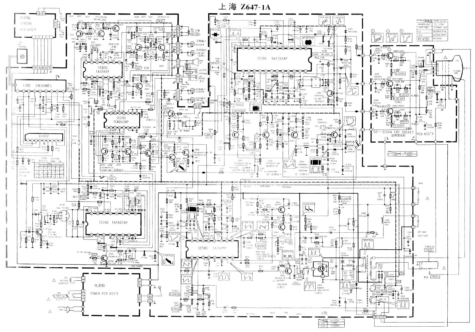 JVC 7695VGXR Schematic