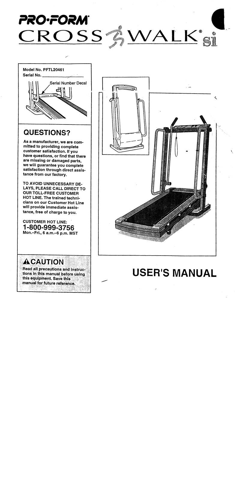 ProForm PFTL20461 User Manual