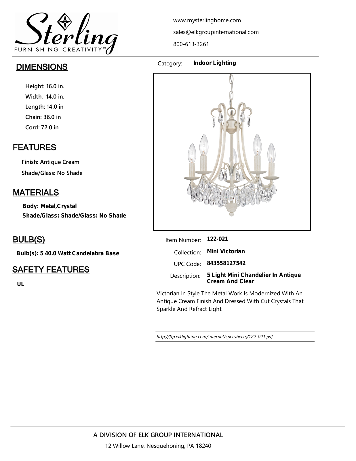 ELK Home 122021 User Manual