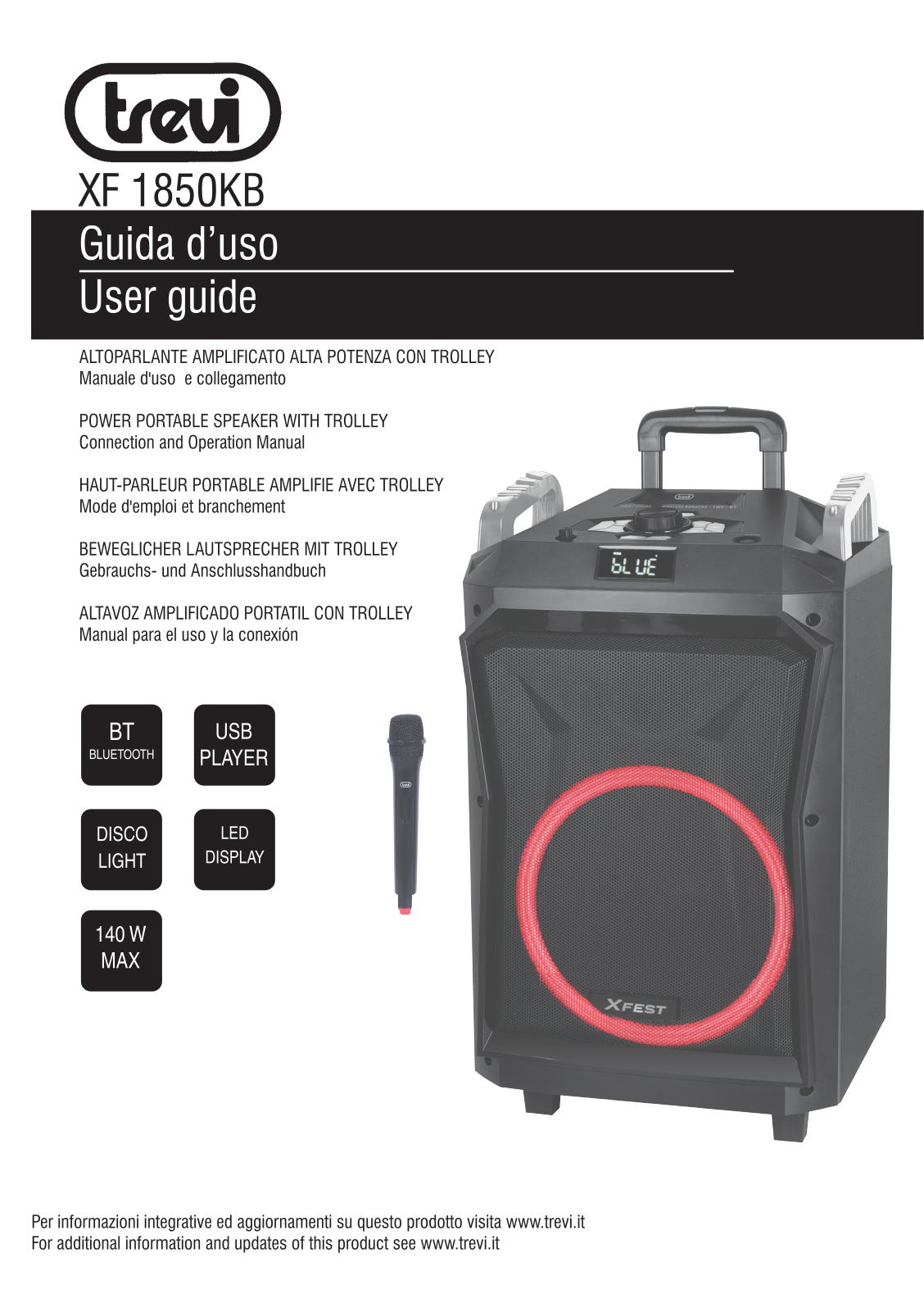 Trevi XF 1850 KB User guide - ManualMachine.com
