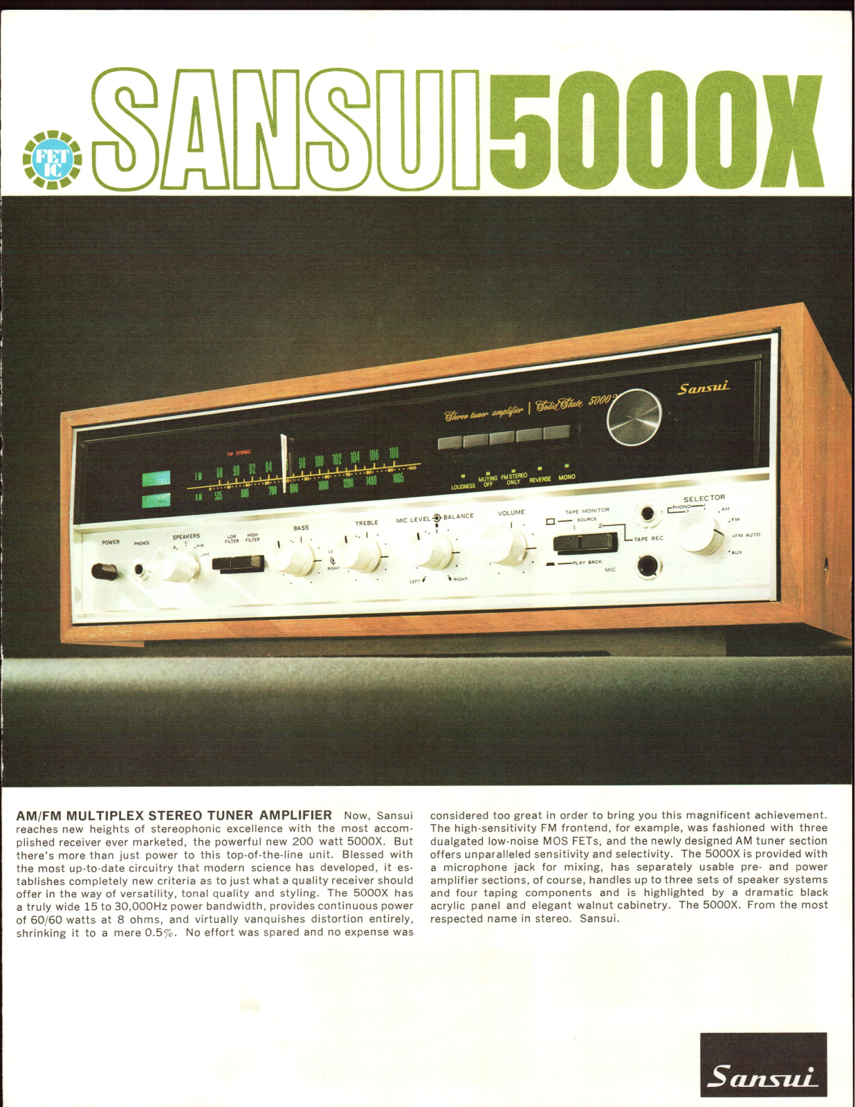 Sansui 5000X Brochure