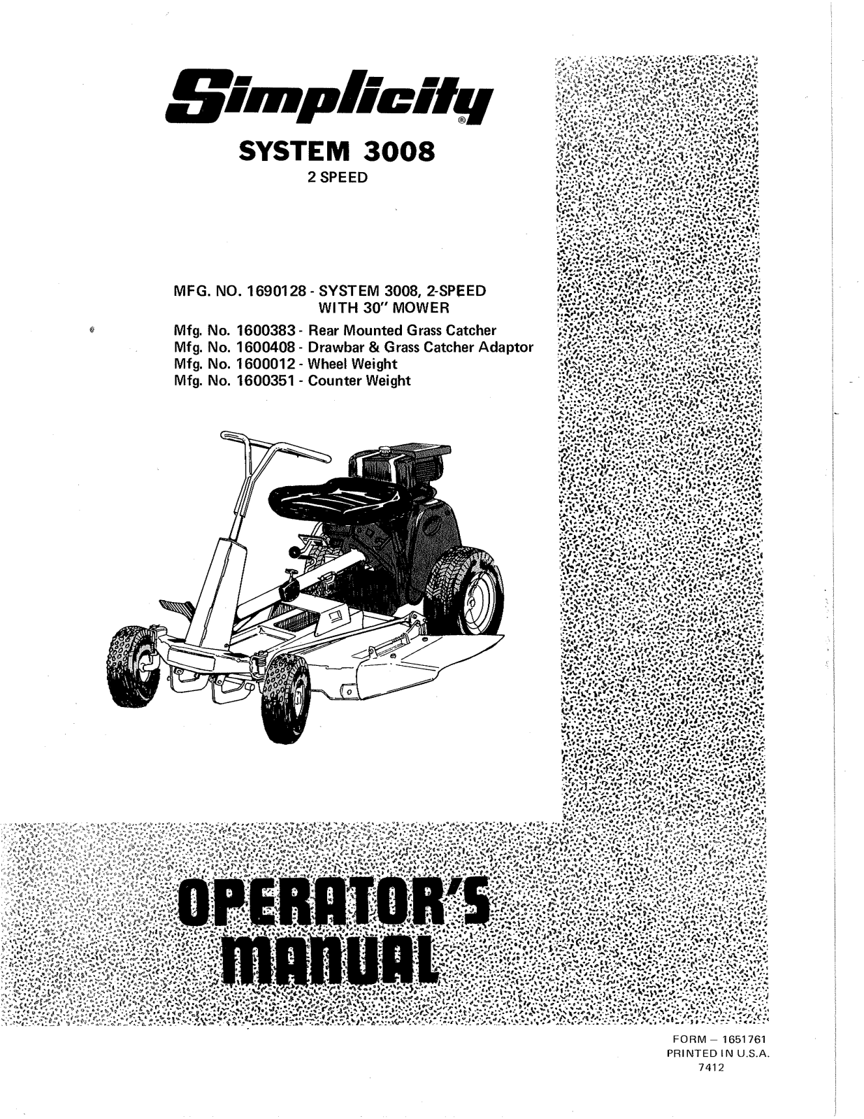 Snapper 3008 User Manual