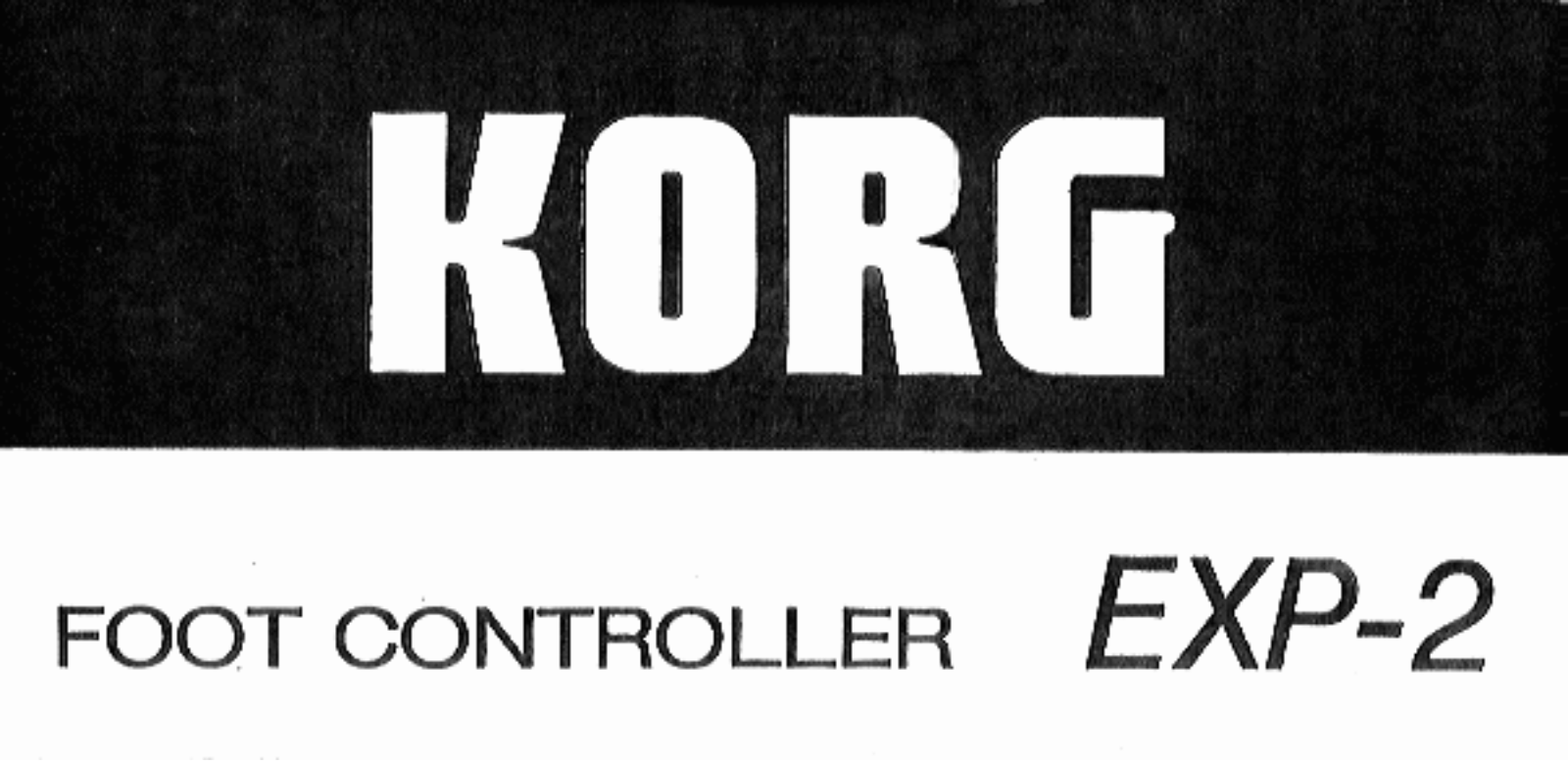 Korg EXP2 User Manual