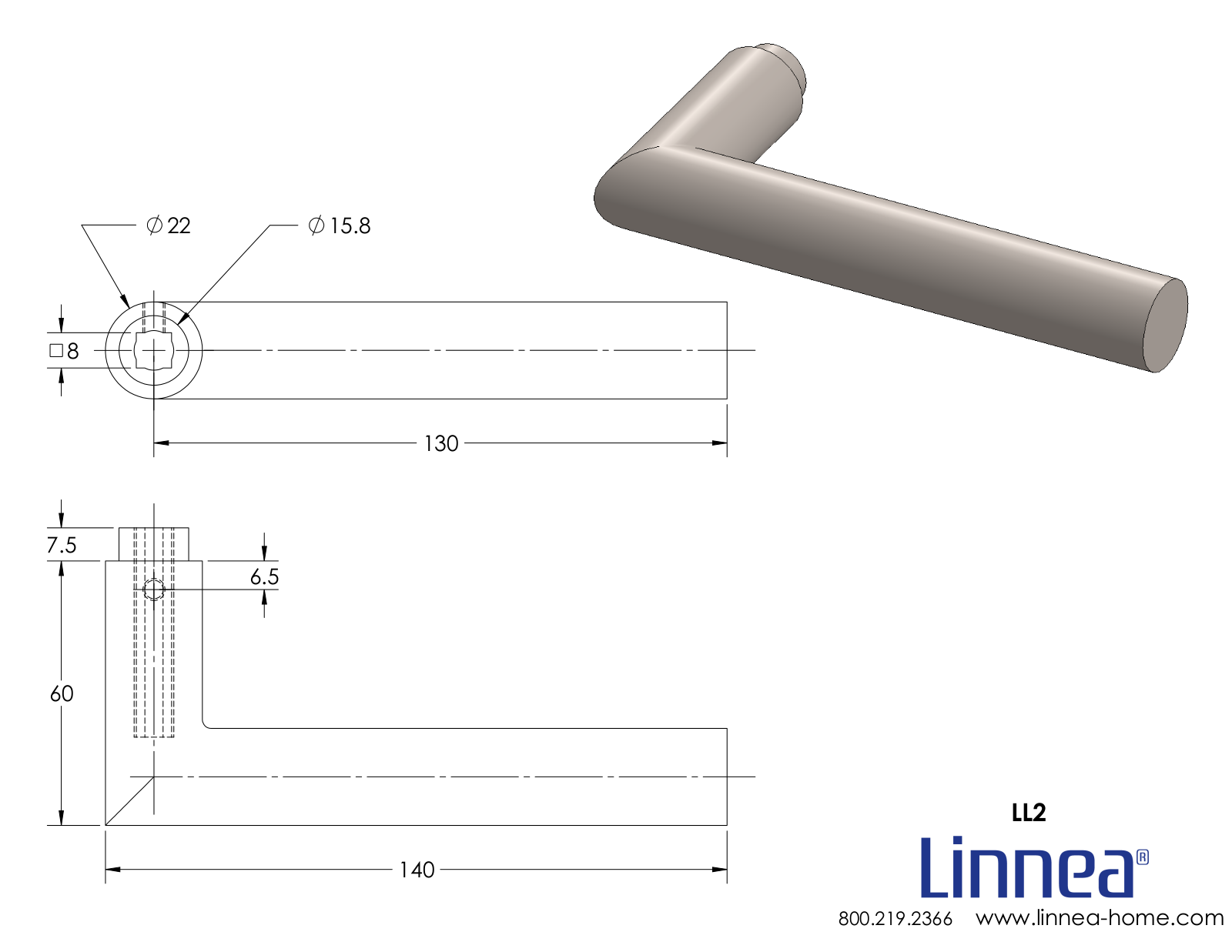 Linnea LNNE1707 Dimensions - ManualMachine.com