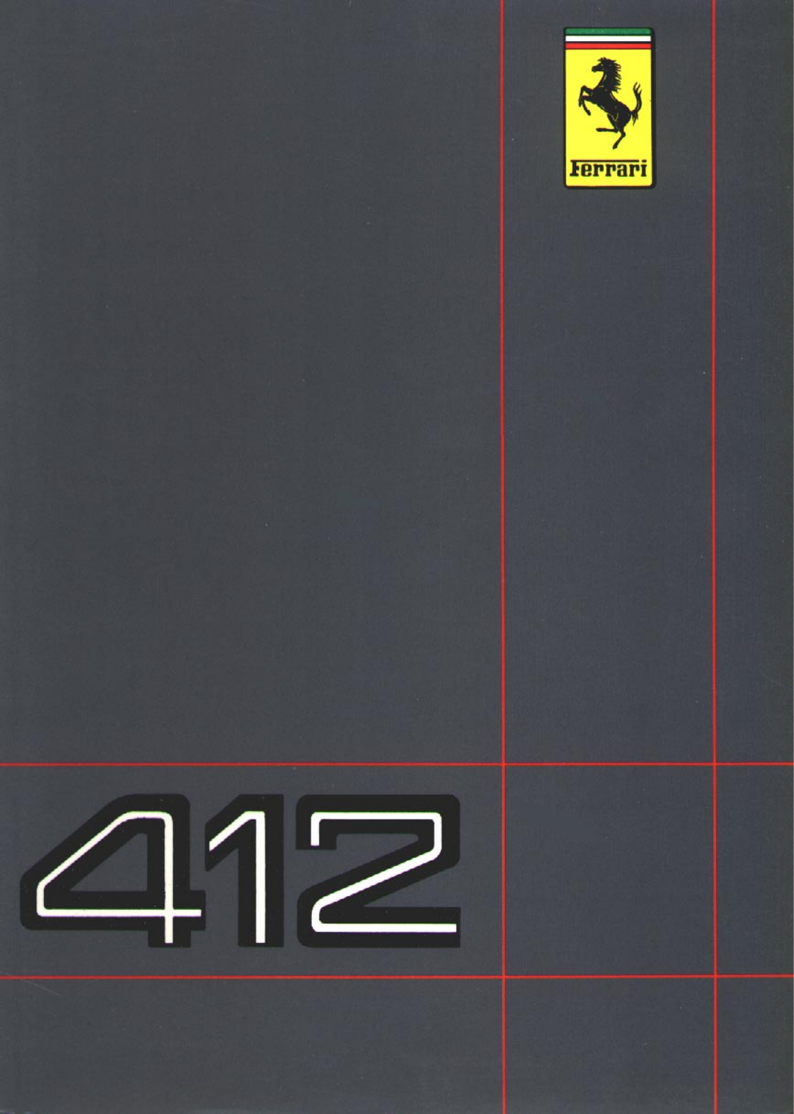 Ferrari 412 1986 User Manual