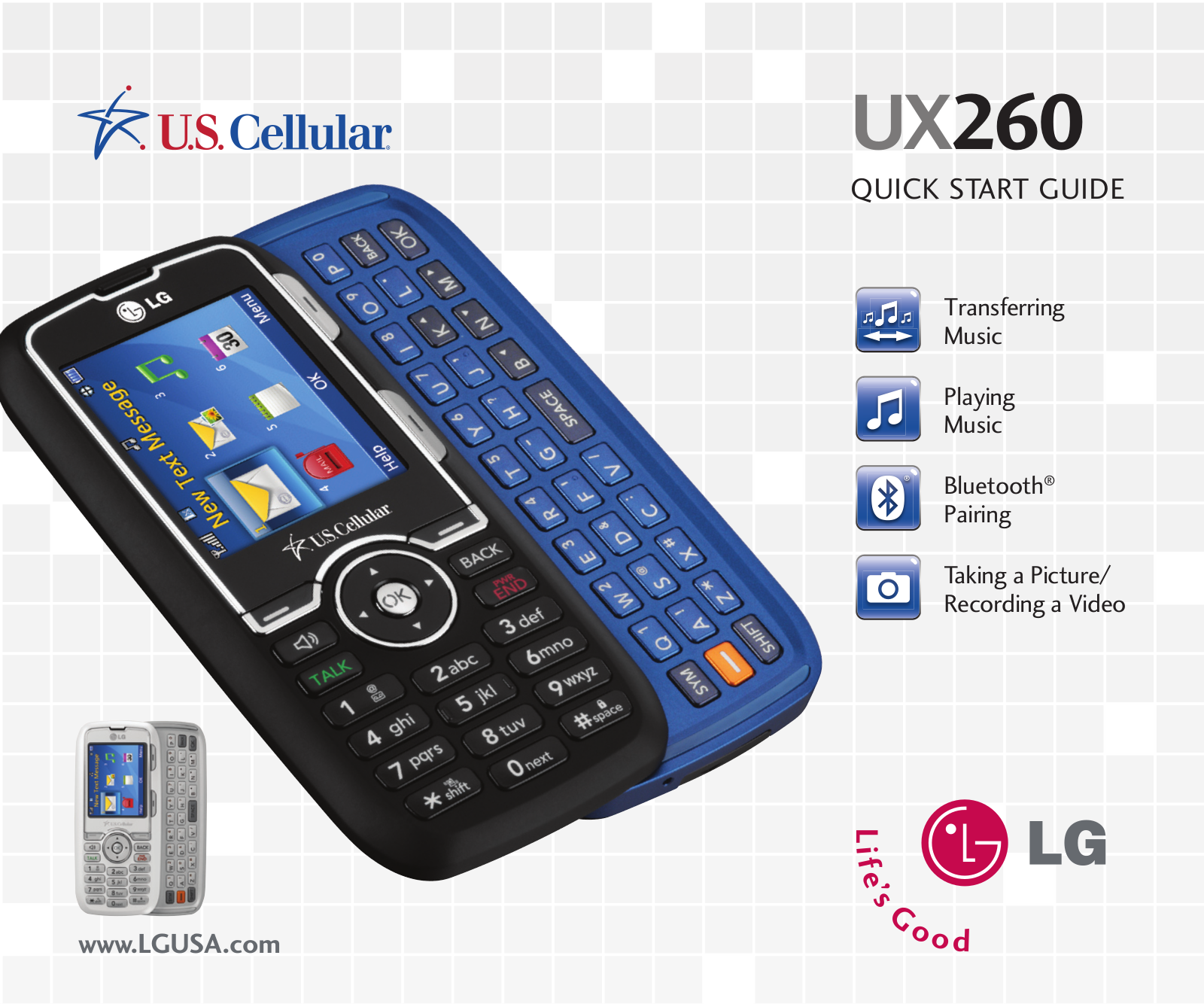LG UX260 Quick Start Guide