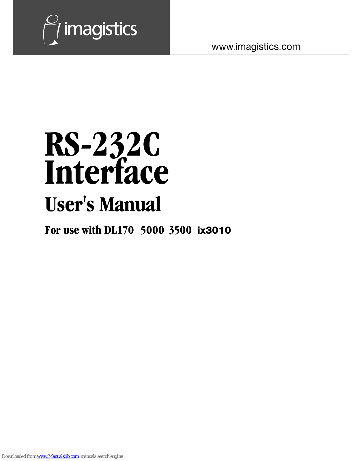 imagistics RS-232C User Manual