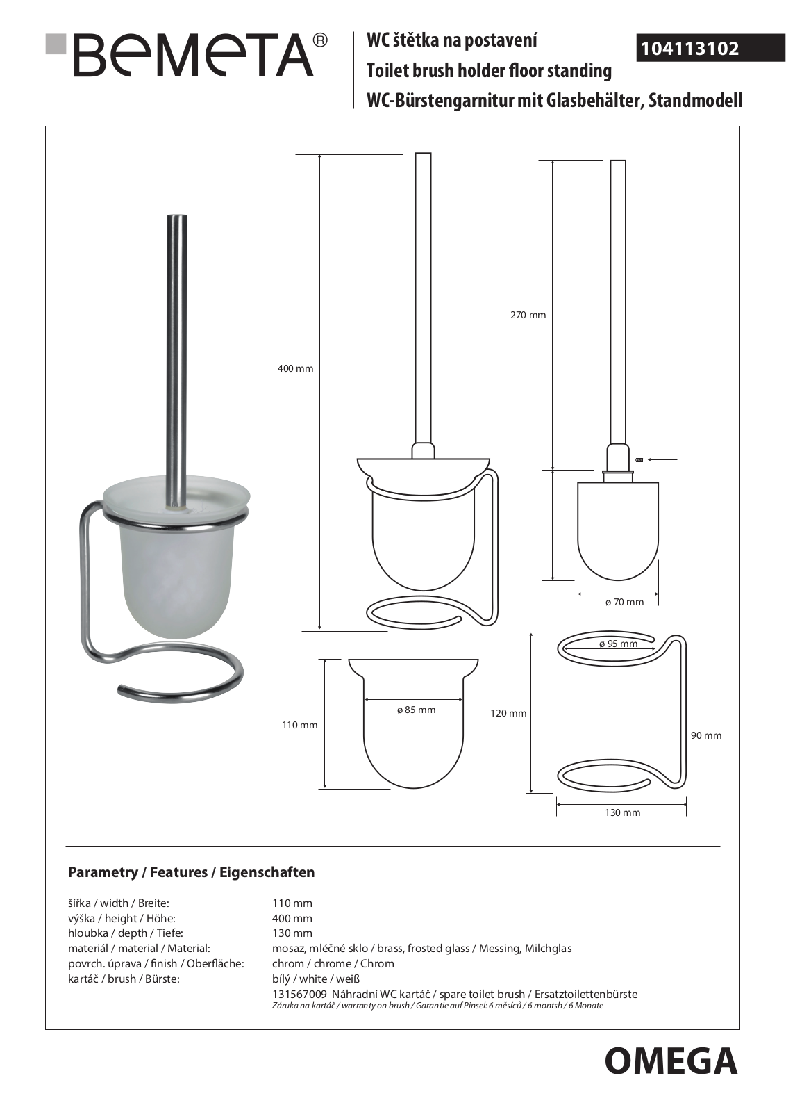 Bemeta Omega 104113102 User guide