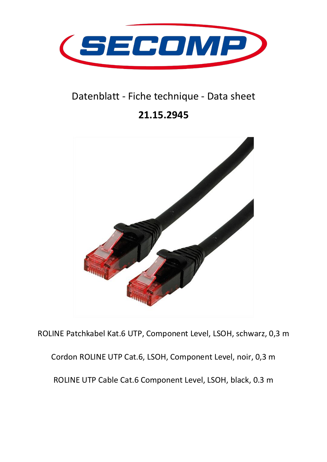 Roline 21.15.2945 User Manual